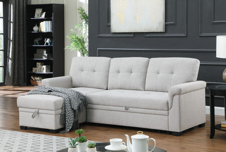 Lucca - Reversible Sleeper Sectional Sofa With Storage Chaise - view 21