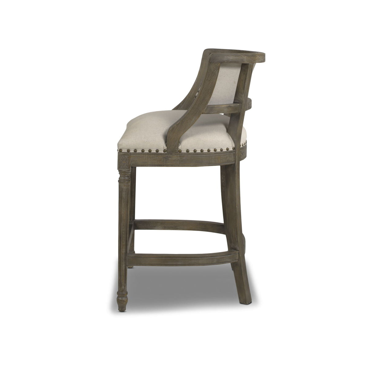 Paris - Farmhouse Counter Height Bar Stool With Backrest by Jennifer Taylor Home | Bel Furniture