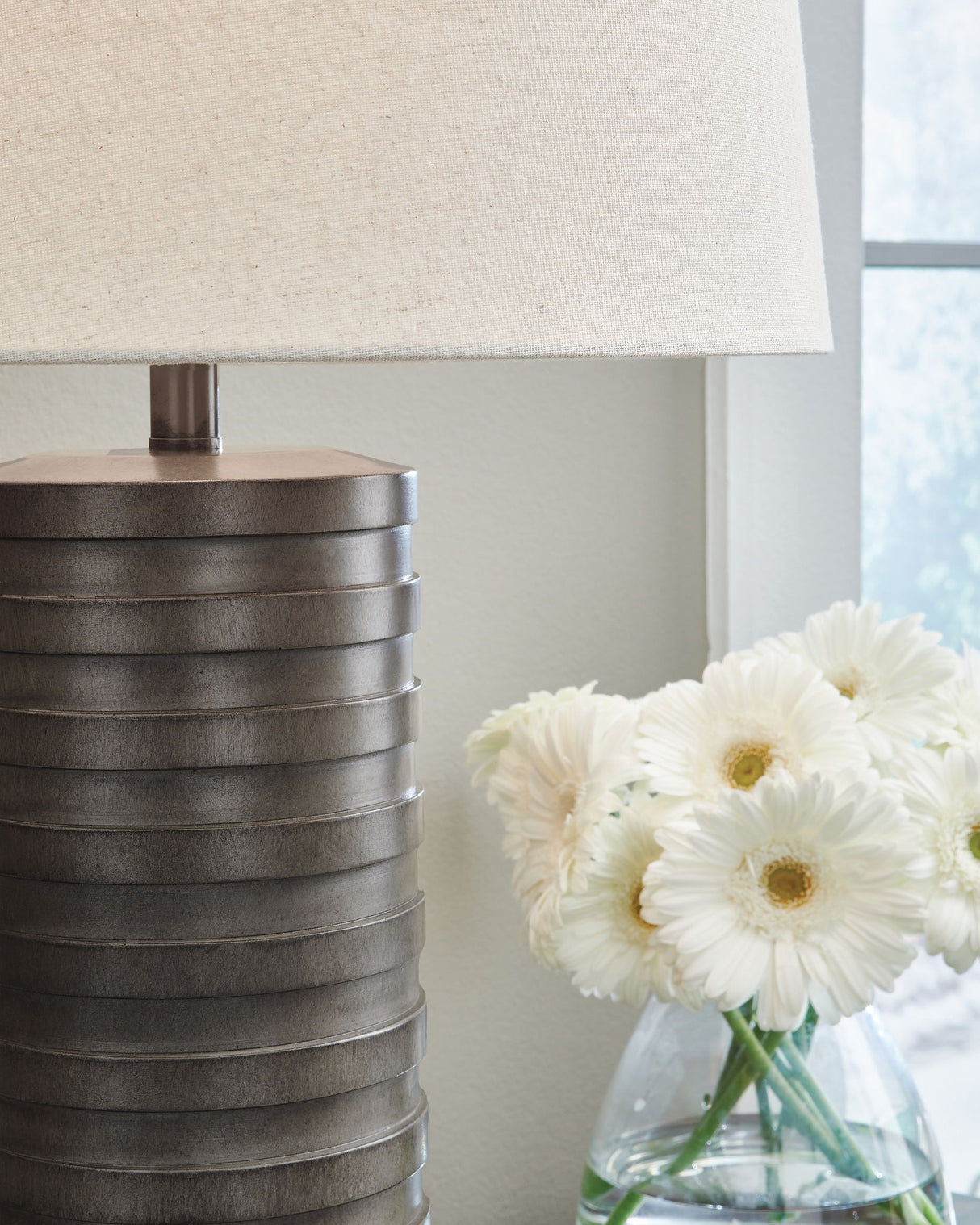 Neilett - Poly Table Lamp (Set of 2) - Antique Brown