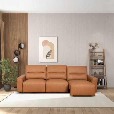 Grant - Triple Power Convertible Sofa - Cognac - view 7