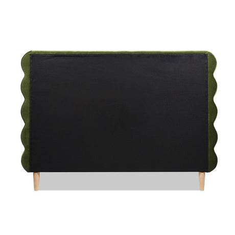 Stockholm - Modern Wavy Headboard Platform Bed by Jennifer Taylor Home | Bel Furniture