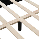 Modern Upholstered Platform Bed Frame With Built-In Reading Lights