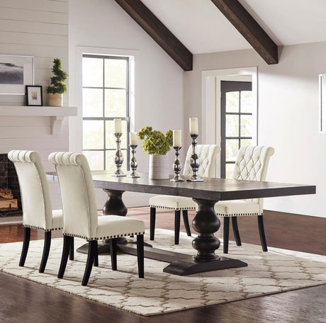Phelps - Rectangular Dining Table Set Beige 5 Pc. Table, 4 Chairs by CoasterEssence | Bel Furniture