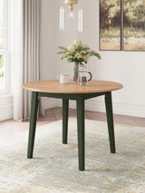 Gesthaven - Round Dining Room Drop Leaf Table by Signature Design by Ashley® | Bel Furniture