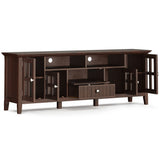 Acadian - Wide TV Media Stand - Brown by Simpli-Home | Bel Furniture