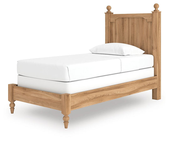 Aleaport - Panel Bed Light Brown by Signature Design by Ashley® | Bel Furniture