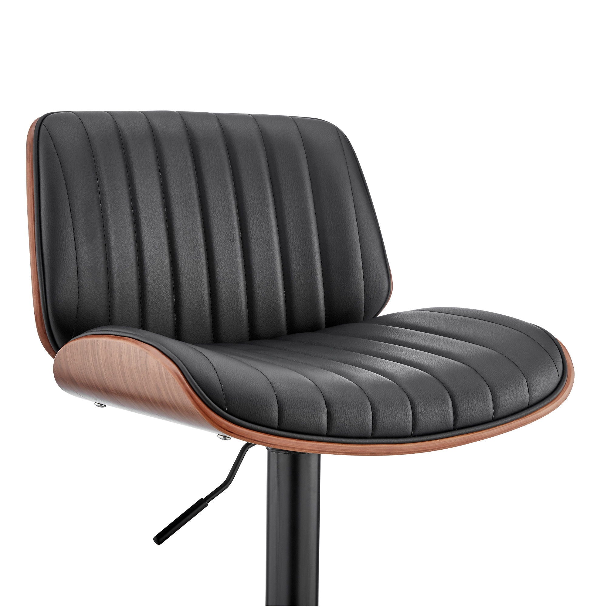 43" Swivel Adjustable Height Bar Chair - Black