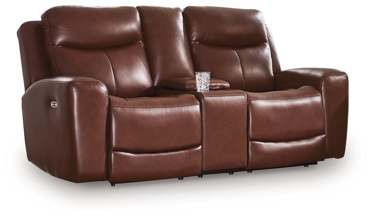 Bexhurst - Power Reclining Loveseat With Console / Adjustable Headrest - view 2
