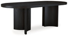 Rowanbeck - Oval Dining Room Table - Black