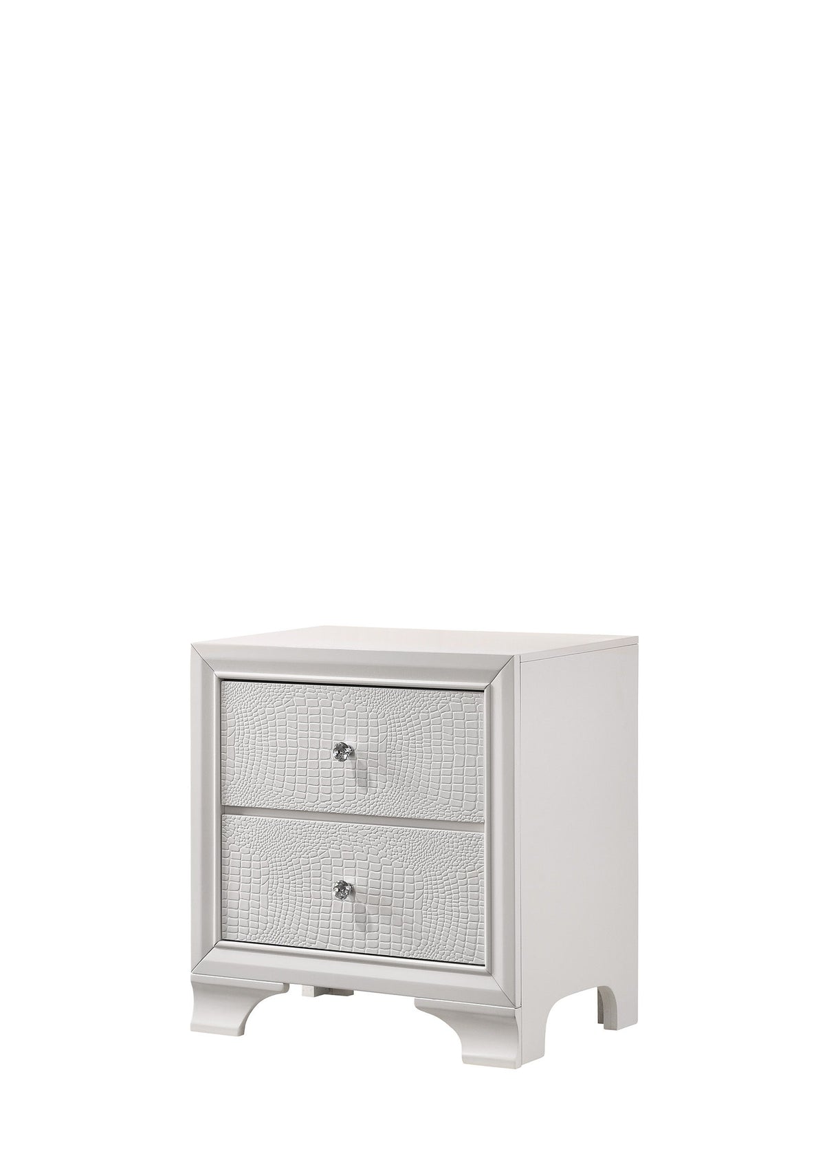 Lyssa - Nightstand White by Crown Mark | Bel Furniture