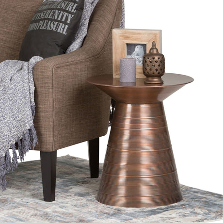 Sheridan - Handcrafted Metal Accent Table - view 6