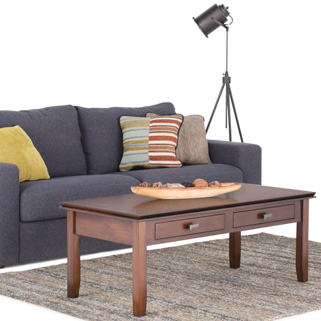 Artisan - Coffee Table - Russet Brown by Simpli-Home | Bel Furniture