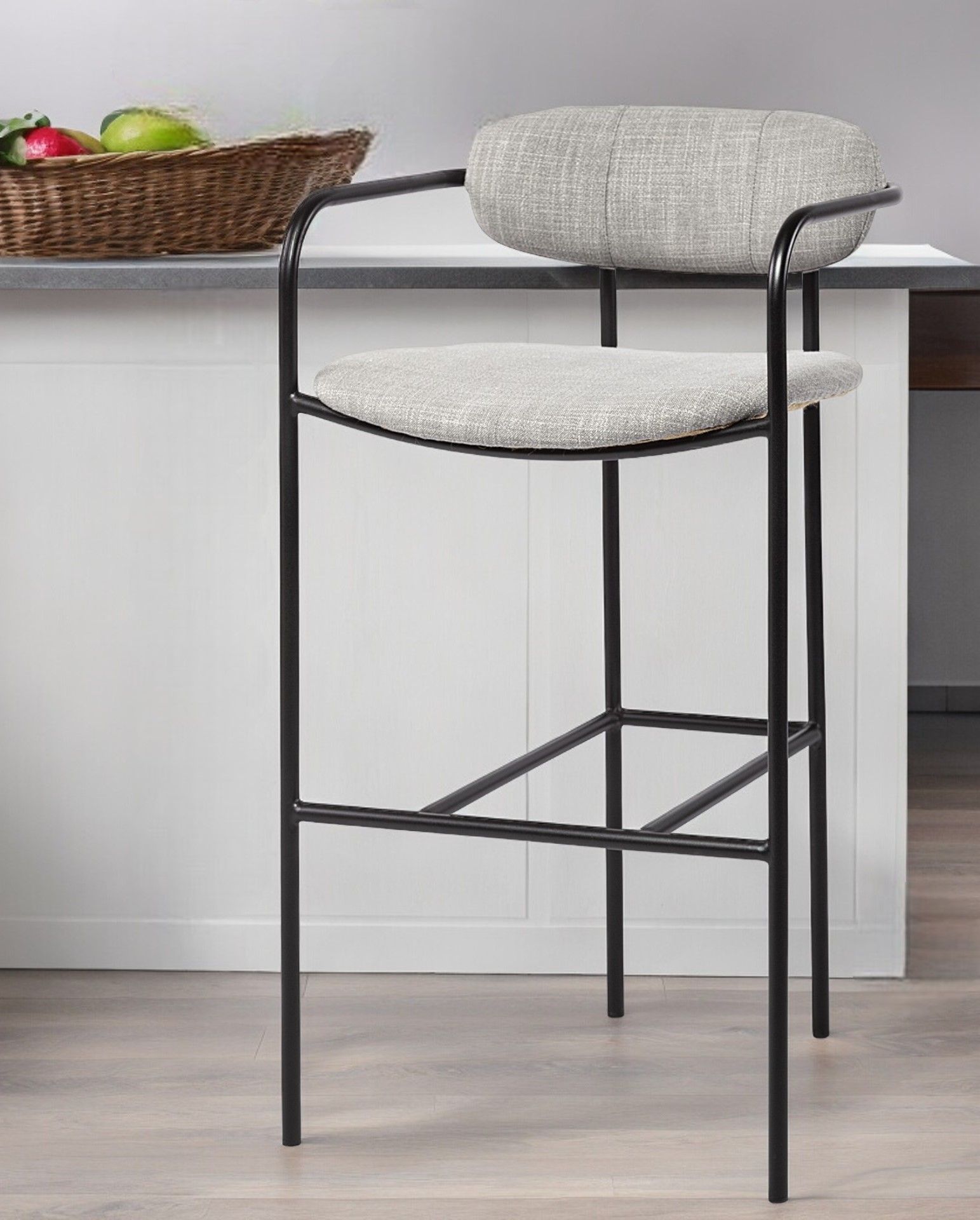 Steel Bar Chair - Gray