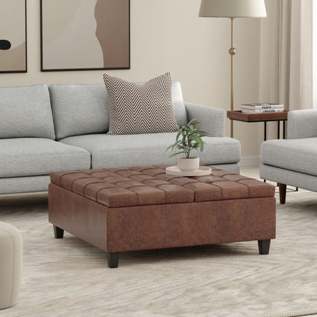 Harrison - Upholstered Coffee Table Storage Ottoman - view 78