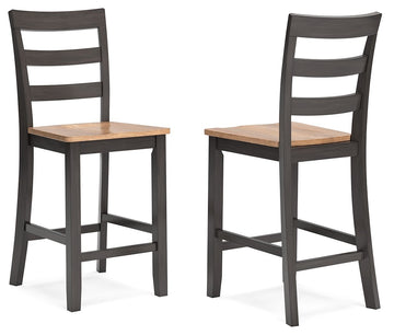 Gesthaven - Barstool (Set of 2) Dark Brown by Signature Design by Ashley® | Bel Furniture
