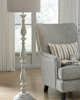 Bernadate - Whitewash - Poly Floor Lamp by Signature Design by Ashley® | Bel Furniture