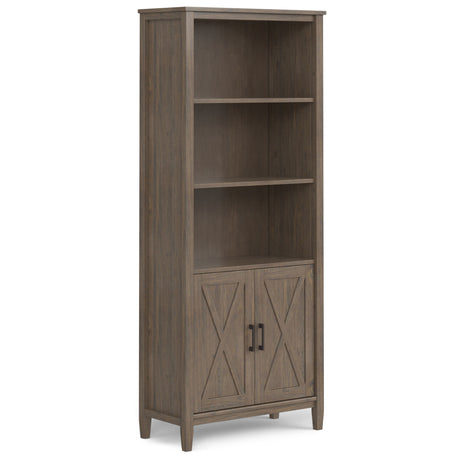 Ela - Bookcase - Smoky Brown by Simpli-Home | Bel Furniture