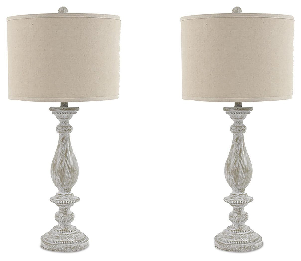 Bernadate Poly Table Lamp (Set of 2) Whitewash