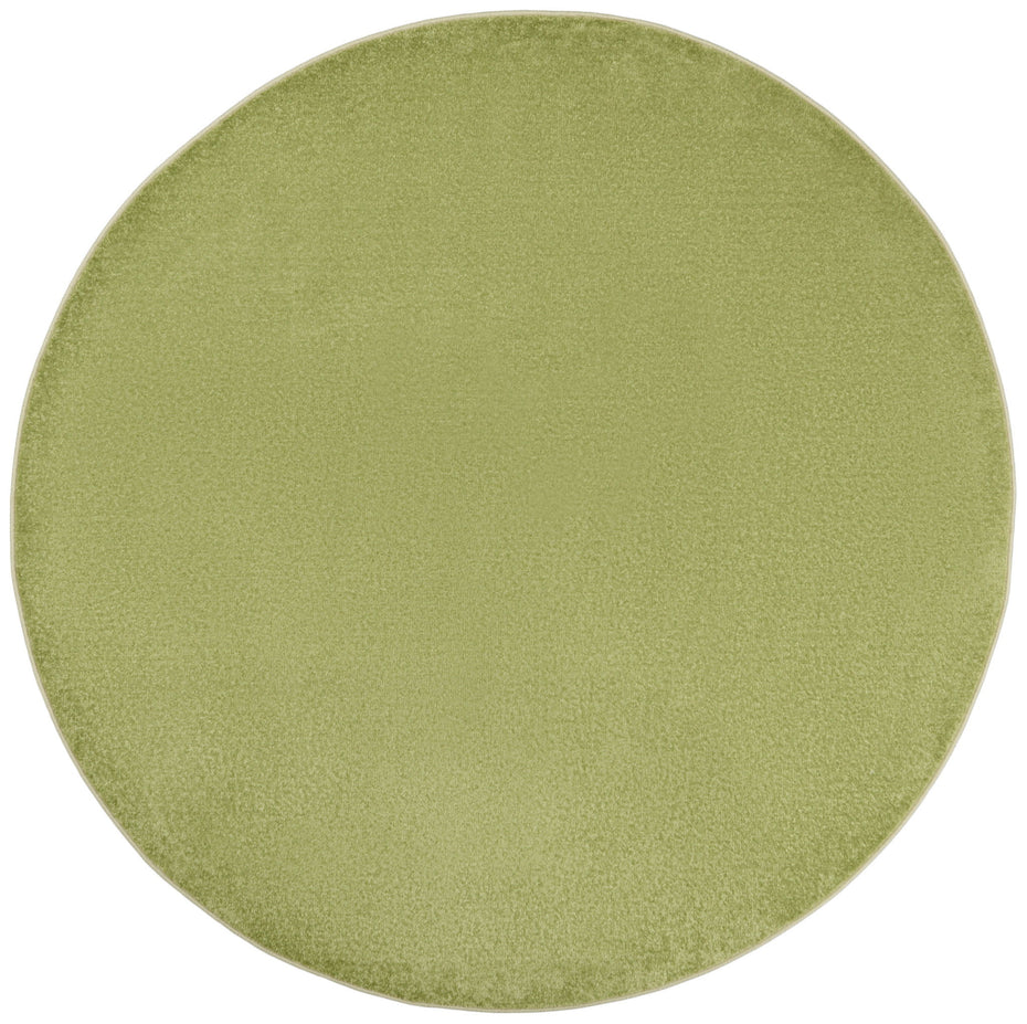 6' X 6' Round Non Skid Indoor / Outdoor Area Rug - Green