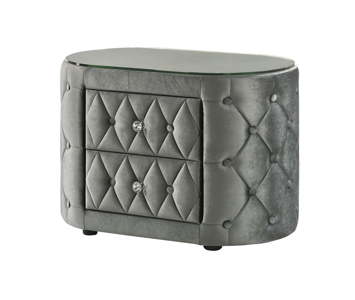 Voltare - Nightstand Gray by Crown Mark | Bel Furniture