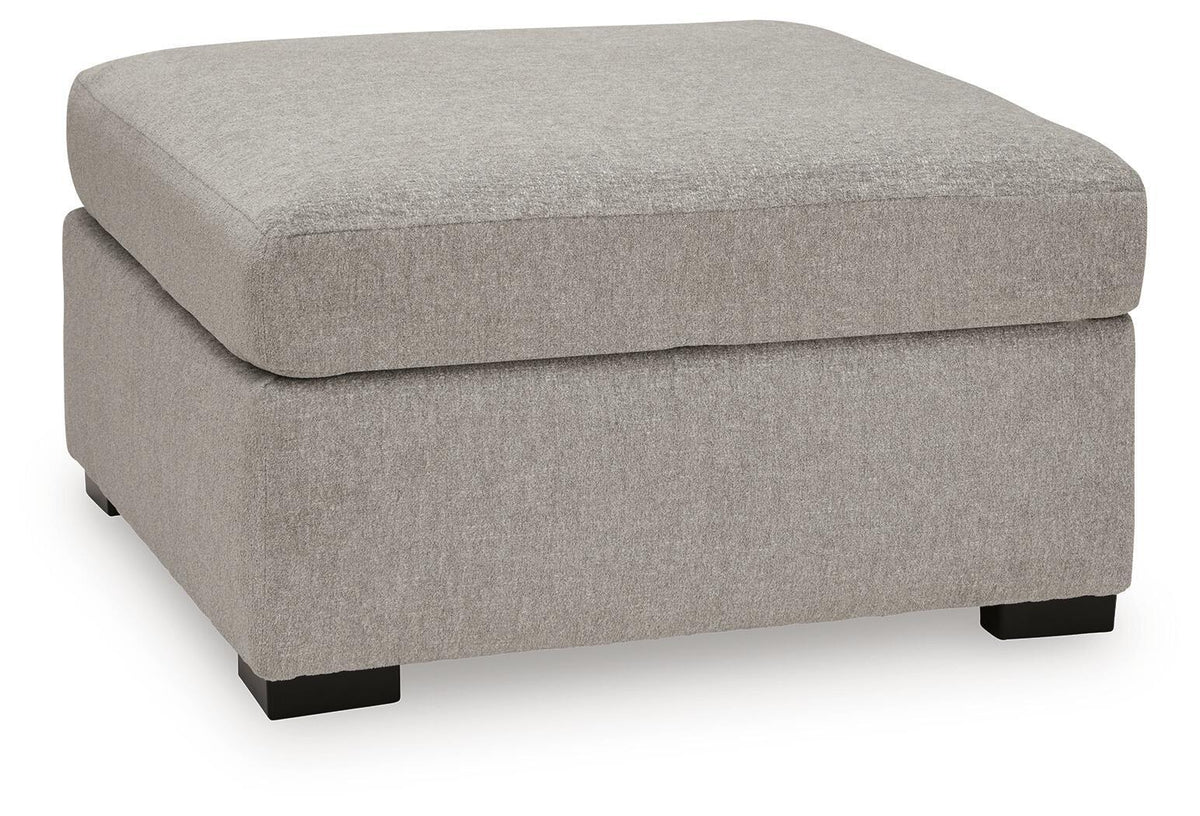 ModMax Luxe Oversized Accent Ottoman Flint