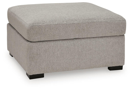 ModMax Luxe Oversized Accent Ottoman Flint