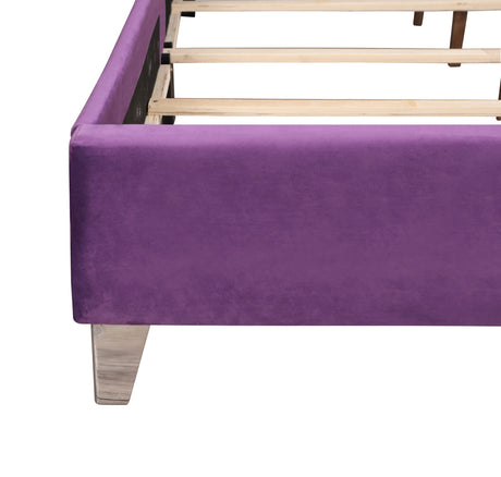 Upholstered Nailhead Trim Chic Bed - view 24