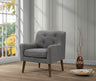 Ryder - Mid Century Modern Woven Fabric Tufted Armchair by Lilola Home | Bel Furniture