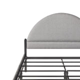Bed Modern Upholstered Curved Headboard by Walker Edison | Bel Furniture