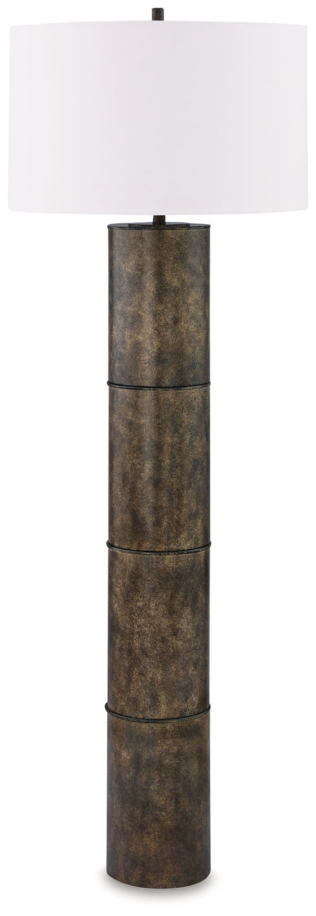 Jebson - Dark Bronze Finish - Metal Floor Lamp by Signature Design by Ashley® | Bel Furniture