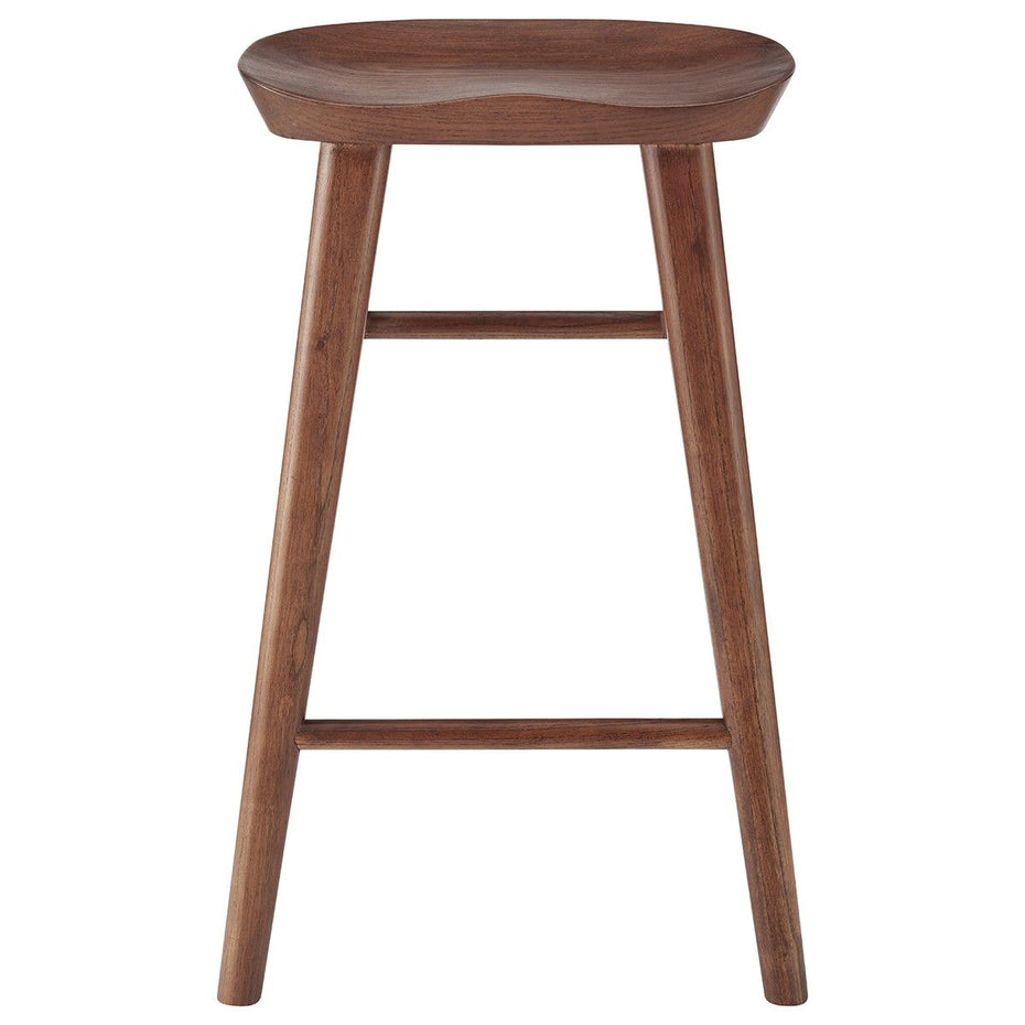 Backless Counter Height Bar Chair - Brown