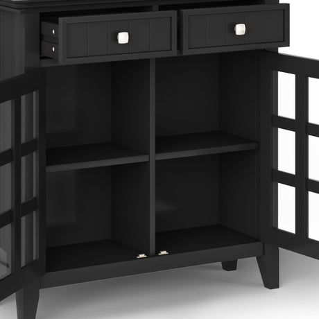 Acadian - Handcrafted Entryway Storage Cabinet by Simpli-Home | Bel Furniture