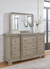 Lexorne - Gray - Dresser And Mirror by Signature Design by Ashley® | Bel Furniture
