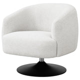 Dave - Upholstered Barrel Back Swivel Club Chair - Beige by CoasterElevations | Bel Furniture