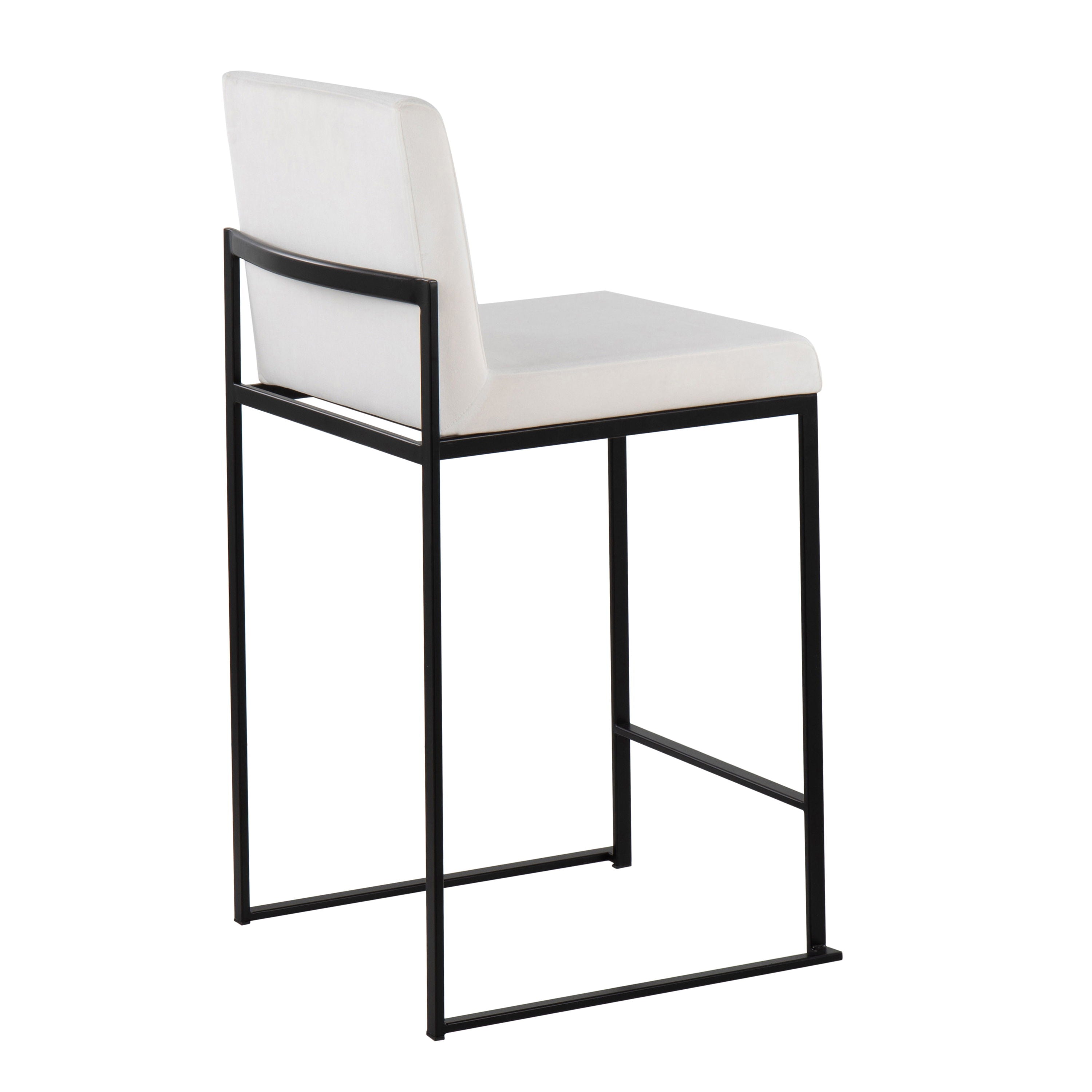 Fuji - Contemporary Modern Elegance, High Back Counter Stool