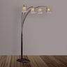 Rain Drop - Arc Lamp Black by Crown Mark | Bel Furniture