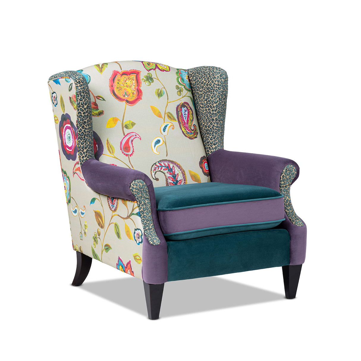 Anya - Boho Chic Wingback Accent Arm Chair