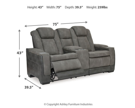 Next-Gen Durapella - Power Reclining Loveseat - view 11