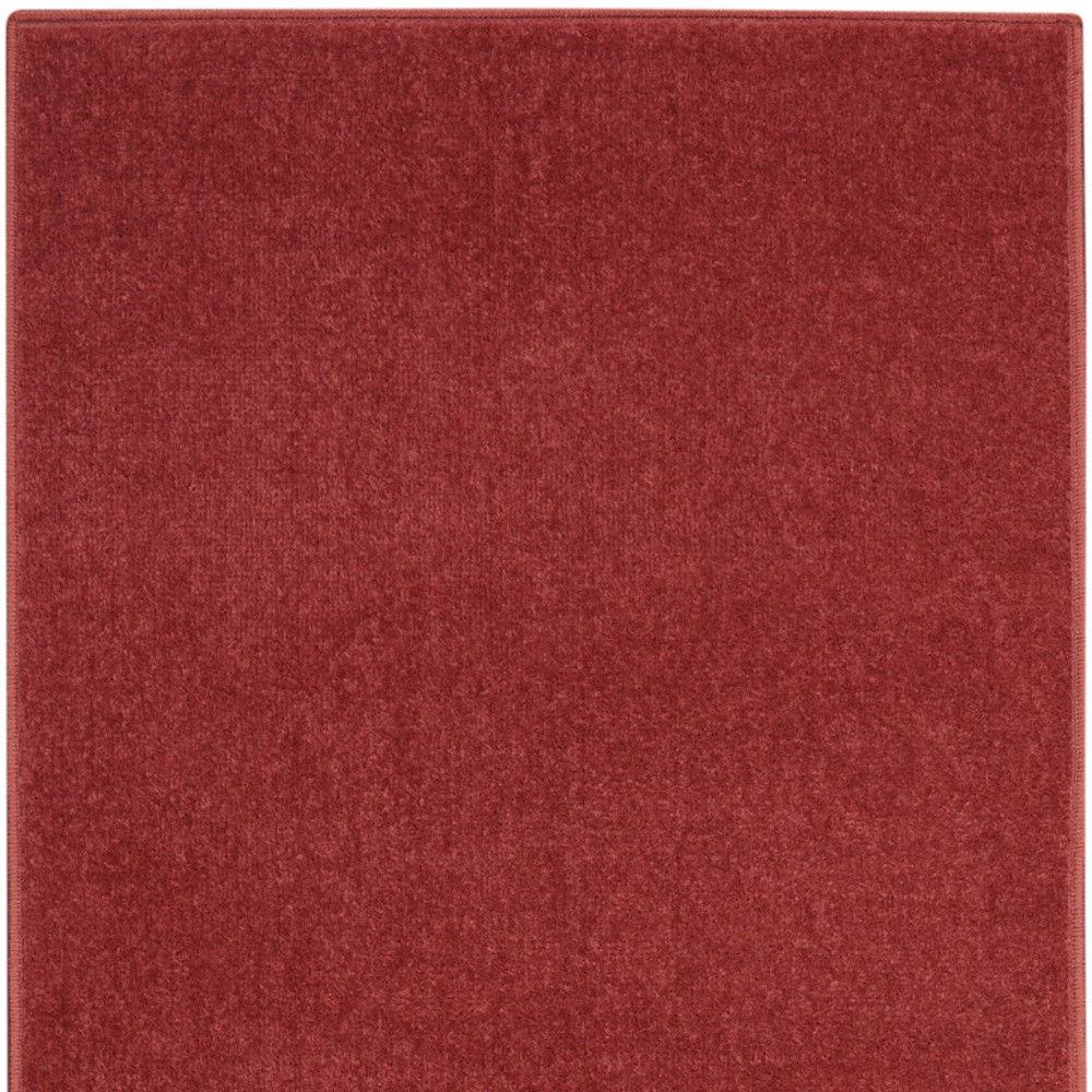 2' X 10' Non Skid Indoor / Outdoor Runner Rug - Brick Red