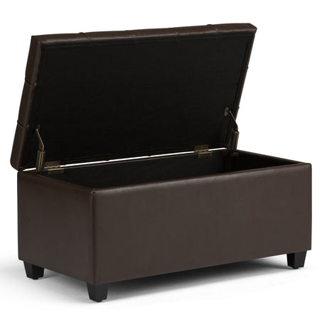 Sienna - Transitional Storage Ottoman Bench - view 6