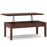 Artisan - Lift Top Coffee Table - Russet Brown by Simpli-Home | Bel Furniture