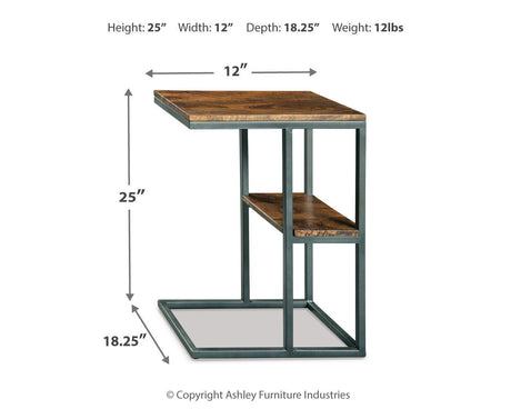 Forestmin - Accent Table - Natural / Black - view 2