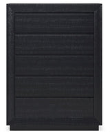 Londer - Black - Five Drawer Chest by Millennium® by Ashley | Bel Furniture