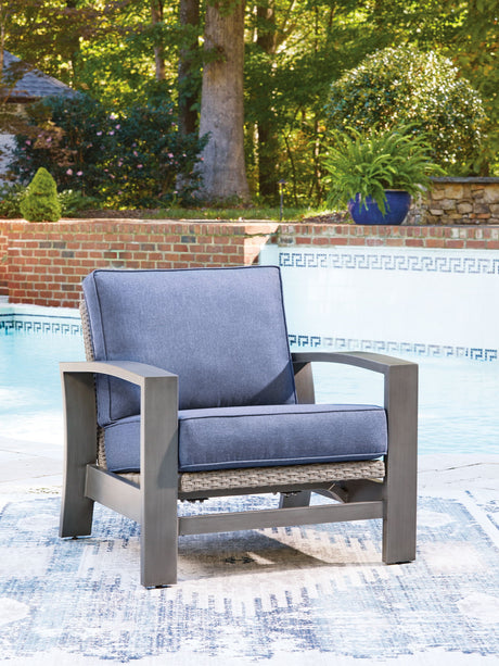 Half Moon Beach - Spring Lounge Chair - Blue / Gray - view 5