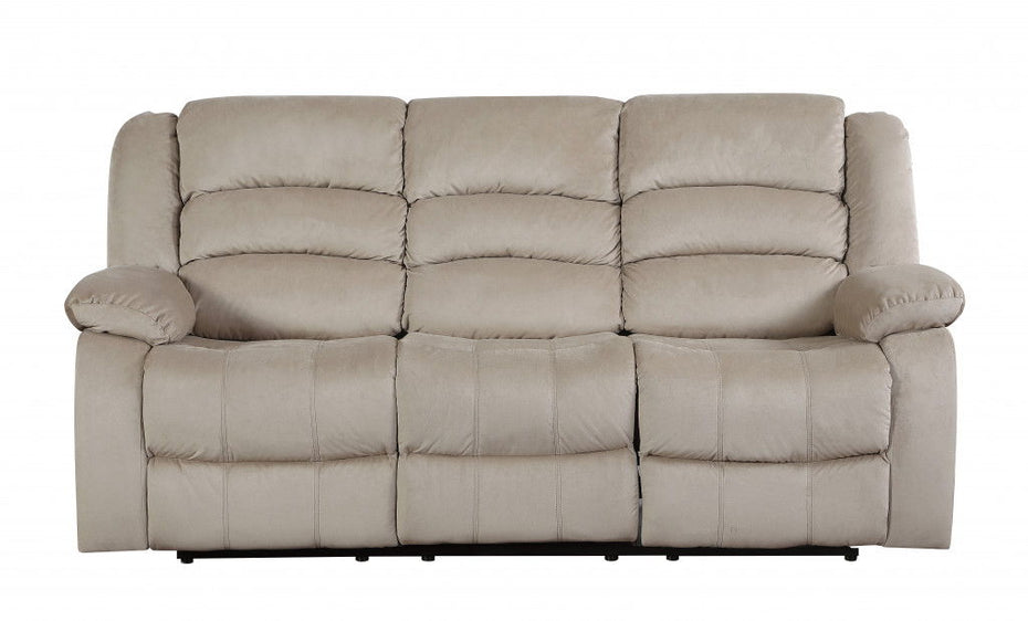 Contemporary Fabric Sofa - Beige