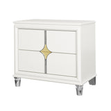 Uriuni - Nightstand - Gold / White