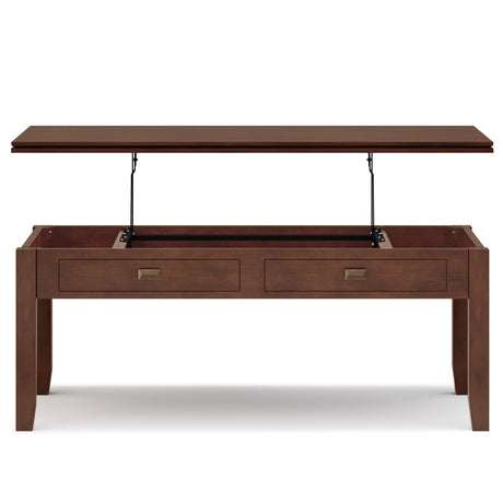 Artisan - Lift Top Coffee Table - Russet Brown by Simpli-Home | Bel Furniture