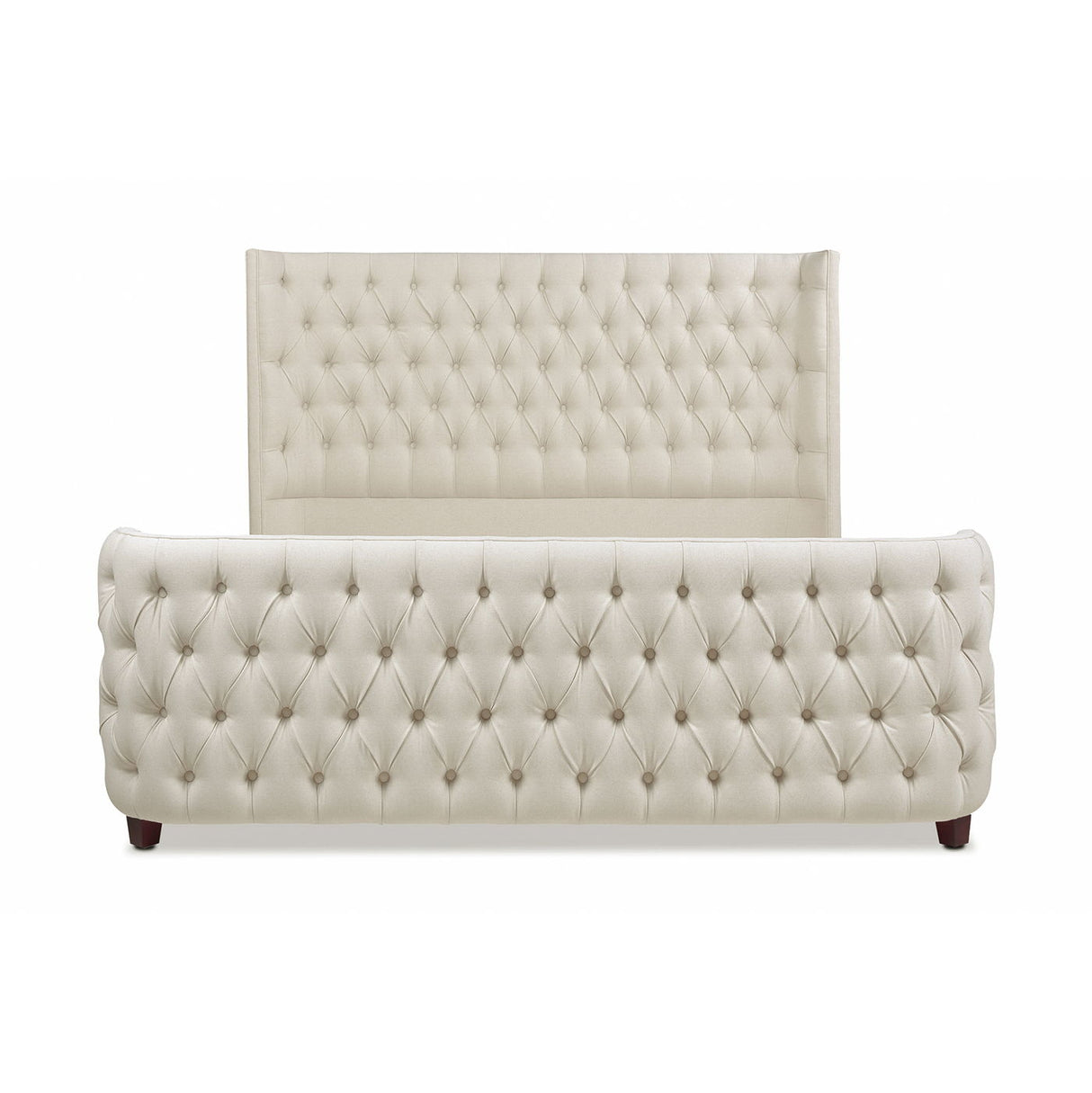 Brooklyn - Tufted Panel Bed Headboard And Footboard Set by Jennifer Taylor Home | Bel Furniture
