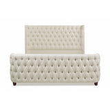 Brooklyn - Tufted Panel Bed Headboard And Footboard Set by Jennifer Taylor Home | Bel Furniture