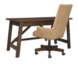 Baldridge - Rustic Brown - Home Office Large Leg Desk by Signature Design by Ashley® | Bel Furniture